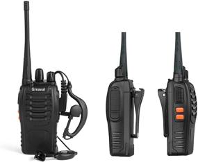 img 2 attached to Greaval Rechargeable Walkie Talkies 4 Pack Long Range 2 Way Radio Handheld 16-CH Two Way Radios (Pack Of 4)