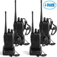 greaval rechargeable walkie talkies 4 pack long range 2 way radio handheld 16-ch two way radios (pack of 4) logo