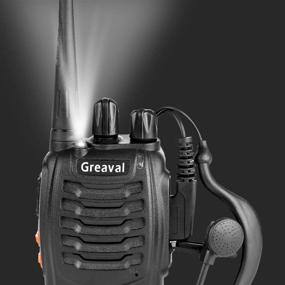 img 1 attached to Greaval Rechargeable Walkie Talkies 4 Pack Long Range 2 Way Radio Handheld 16-CH Two Way Radios (Pack Of 4)