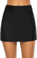 👙 tournesol women's high waisted swim skirt: stylish bathing suit bottoms for a trendy bikini swimsuit look logo