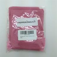 🎀 pepperlonely 10pc розовые бархатные мешочки для украшений с затягивающим шнурком - 12x10 см (4-3/4 x 4 дюйма) логотип