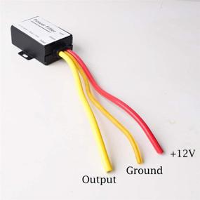 img 1 attached to 🚗 12V Car EMI Noise Ground Loop Isolator Power Filter for Auto Stereo Audio Radios Amplifiers Speakers Equalizers Subwoofers