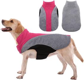 img 4 attached to Kuoser Dog Fleece Vest: Keep Your Pet Warm with Reflective Winter Coat for All Breeds – French Bulldog, Labrador, and More!