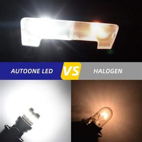 img 3 attached to Высокопроизводительные лампы AUTOONE 194 LED - безошибочные, 6500K белый цвет (упаковка из 2 штук) для интерьерного освещения в автомобиле.