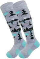 ❄️ cozy and warm: highcamp kids merino wool ski snowboard socks - perfect winter snow socks for boys and girls! (2 pairs) logo