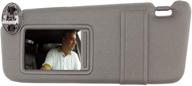 sailead gray left driver side sun visor for 2007-2011 toyota camry and camry hybrid with sunroof, light logo