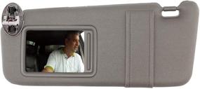 img 4 attached to SAILEAD Gray Left Driver Side Sun Visor for 2007-2011 Toyota Camry and Camry Hybrid with Sunroof, Light