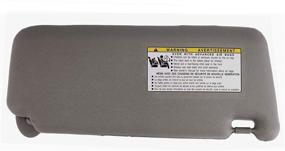 img 2 attached to SAILEAD Gray Left Driver Side Sun Visor for 2007-2011 Toyota Camry and Camry Hybrid with Sunroof, Light
