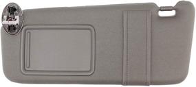 img 3 attached to SAILEAD Gray Left Driver Side Sun Visor for 2007-2011 Toyota Camry and Camry Hybrid with Sunroof, Light