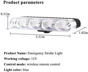 img 3 attached to Yifengshun 4 In 1 LED Strobe Flashing Light Bar Lights & Lighting Accessories