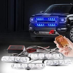 img 4 attached to Yifengshun 4 In 1 LED Strobe Flashing Light Bar Lights & Lighting Accessories
