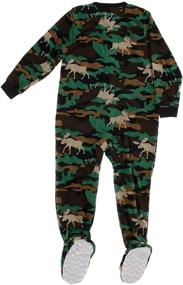 img 2 attached to 👕 Cozy and Cute: Komar Kids Boys Fleece Blanket Sleeper Footed Pajamas for Ultimate Comfort