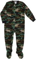 👕 cozy and cute: komar kids boys fleece blanket sleeper footed pajamas for ultimate comfort logo