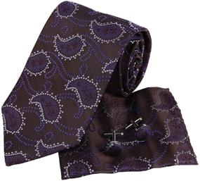 img 4 attached to 👔 Exquisite Italian Paisley Pattern Cufflinks Presentation: Boys' Accessories for a Sophisticated Touch