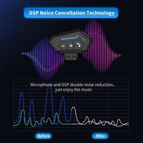 img 1 attached to 🏍️ Bluetooth-гарнитура для мотоцикла Erivis с микрофоном 2000 мАч | Bluetooth 5.0 | Водонепроницаемая гарнитура для шлема [новое обновление] - Высокоемкий аккумулятор.