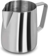 frothing pitcher frother stainless espresso logo