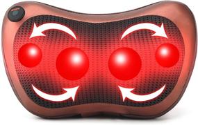 img 4 attached to 💆 Ultimate Massage Pillow Shiatsu Neck & Back Massager with Heat - Deep Tissue Kneading Massager PTsolo