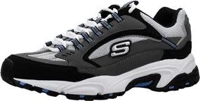 img 4 attached to Skechers Mens Stamina Cutback Charcoal Men's Shoes for Athletic
