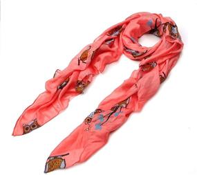 img 1 attached to Premium Night Print Fashion Scarf