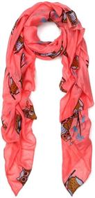 img 2 attached to Premium Night Print Fashion Scarf