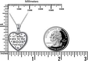 img 3 attached to 📸 Lovely 925 Sterling Silver Heart Locket Necklace - Holds 2 Pictures - For Men, Women, Girls, and Teens - Thoughtful Gift - 18''+2'' Extender