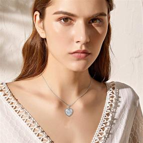 img 1 attached to 📸 Lovely 925 Sterling Silver Heart Locket Necklace - Holds 2 Pictures - For Men, Women, Girls, and Teens - Thoughtful Gift - 18''+2'' Extender