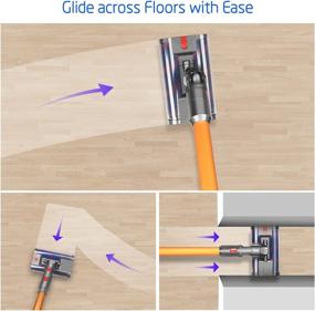 img 1 attached to 🧹 Повысьте эффективность очистки пылесосом Dyson Stick с помощью мягкой роликовой насадки FUNTECK Multi-Directional для моделей V7 V8 V10 V11 V15