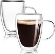 🔌 microwave and dishwasher safe insulated cappuccino mug logo