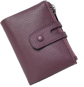 img 4 attached to 💼 Stylish Leather Wallet with Credit Card Blocking for Women - Handbags & Wallets Combo