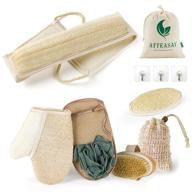 🌿 atteasay natural loofah sponge: ultimate eco-friendly body scrubber for men and women logo