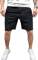 🩳 longbida men's loose fit jogging shorts: lightweight training sweat pants logo