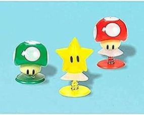 img 1 attached to 🎮 Amscan 396657 Super Mario Brothers Creature Pop-Ups, Pack of 6, Perfect Party Favors, 1 1/4