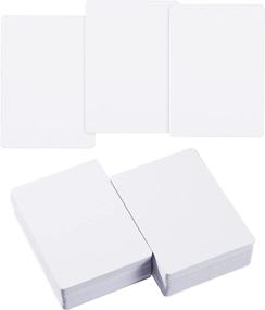 img 4 attached to 🃏 Customizable DIY Blank Playing Cards for Kids Party Favors, 3 Set Poker Size Blank Cards with Gloss Finish - Personalize & Print White Cards for Boys and Girls Present Exchange