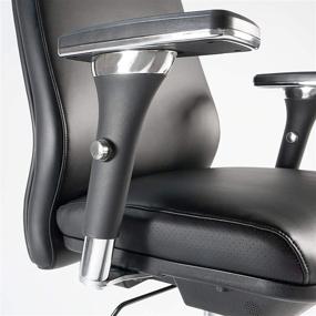 img 1 attached to 🪑 Metropolis High Back Executive Office Chair: Stylish Black Leather Seating by Bush Business Furniture