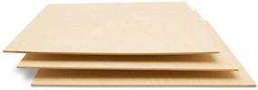 img 4 attached to 🌲 Baltic Birch Plywood: 3mm 1/8 x 8x8 Craft Wood Sheets - Box of 45 B/BB Grade, Ideal for Laser Cutting, CNC & Wood Burning
