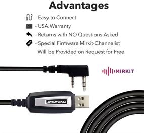 img 2 attached to 🔌 Baofeng Programming Cable Mirkit CH340 Chip for UV-82 + Various Baofeng Ham Radios - UV-5R, 5RA, BF F8HP and more!