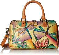 anna anuschka african leopard satchel: women's handbags & wallets logo