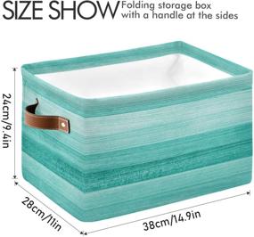 img 1 attached to Senya Foldable Storage Turquoise Organizer