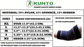 img 3 attached to 🏋️ Kunto Fitness Elbow Brace: Effective Compression Support Sleeve (USA Shipment) for Tendonitis, Tennis Elbow, Golf Elbow Treatment - Relieve Joint Pain in Any Activity!