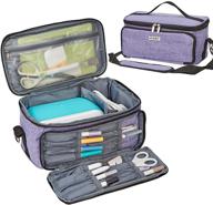👜 homest carrying case for cricut joy, lightweight travel tote bag with multiple pockets, purple - ideal for cricut joy and tool set, convenient storage of accessories and supplies logo