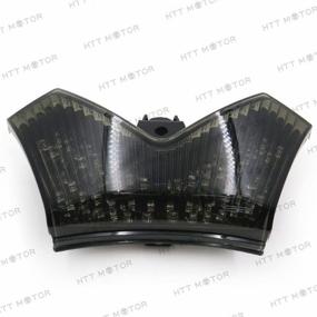 img 3 attached to 🏍️ HTTMT MT043- Задний фонарь-стоп-сигнал для Kawasaki Ninja Zx-14 Zx1400 Zzr1400 2006-2011 года - дымчатый - улучшенная видимость и стиль.