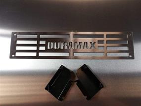 img 1 attached to 🏔️ Mountains2Metal Вставка бампера из нержавеющей стали Duramax для Chevy Silverado 2500 3500 HD 2015-2019 | M2M #400-60-3 Щетинистая отделка