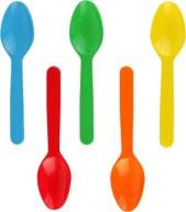 mini taster spoons mixed colors logo