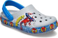 crocs kids' fun lab baby shark band clog: slip on shark shoes for kids logo