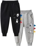 🦖 little cotton dinosaur sweatpants for boys - fruitsunchen active apparel logo