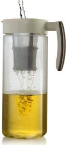 img 1 attached to Large 2.1 Quart Komax Tritan Clear Iced Tea Maker with Twist & Pour, Airtight Lid – BPA-Free Pitcher