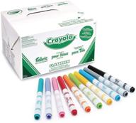 🖍️ crayola 588215 fabric marker classpack, set of 80 markers in ten assorted colors, 10 inches logo