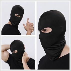 img 3 attached to 🏍️ Black GANWAY Wind Cap Motorcycle Ski Masks Balaclavas - Ideal Outdoor Sports Cycling Hat