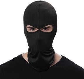 img 4 attached to 🏍️ Black GANWAY Wind Cap Motorcycle Ski Masks Balaclavas - Ideal Outdoor Sports Cycling Hat