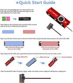 img 1 attached to Оптимизированная охлаждающая производительность для NVMe M.2 SSD с мощными теплоотводами вентилятора диаметром 20 мм.